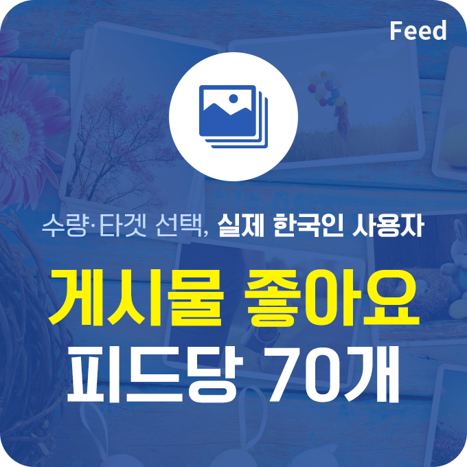 한국인 실제 게시물 좋아요 - 피드당 70개 | 데일리SNS
